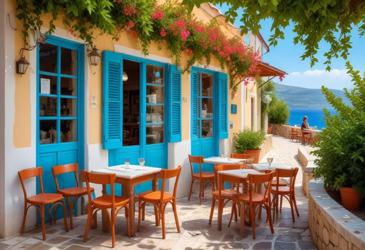Upptäck de bästa caféerna på Kefalonia illustration