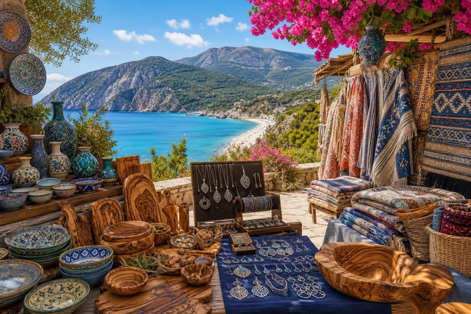 Upptäck lokalt hantverk på vackra Kefalonia! illustration