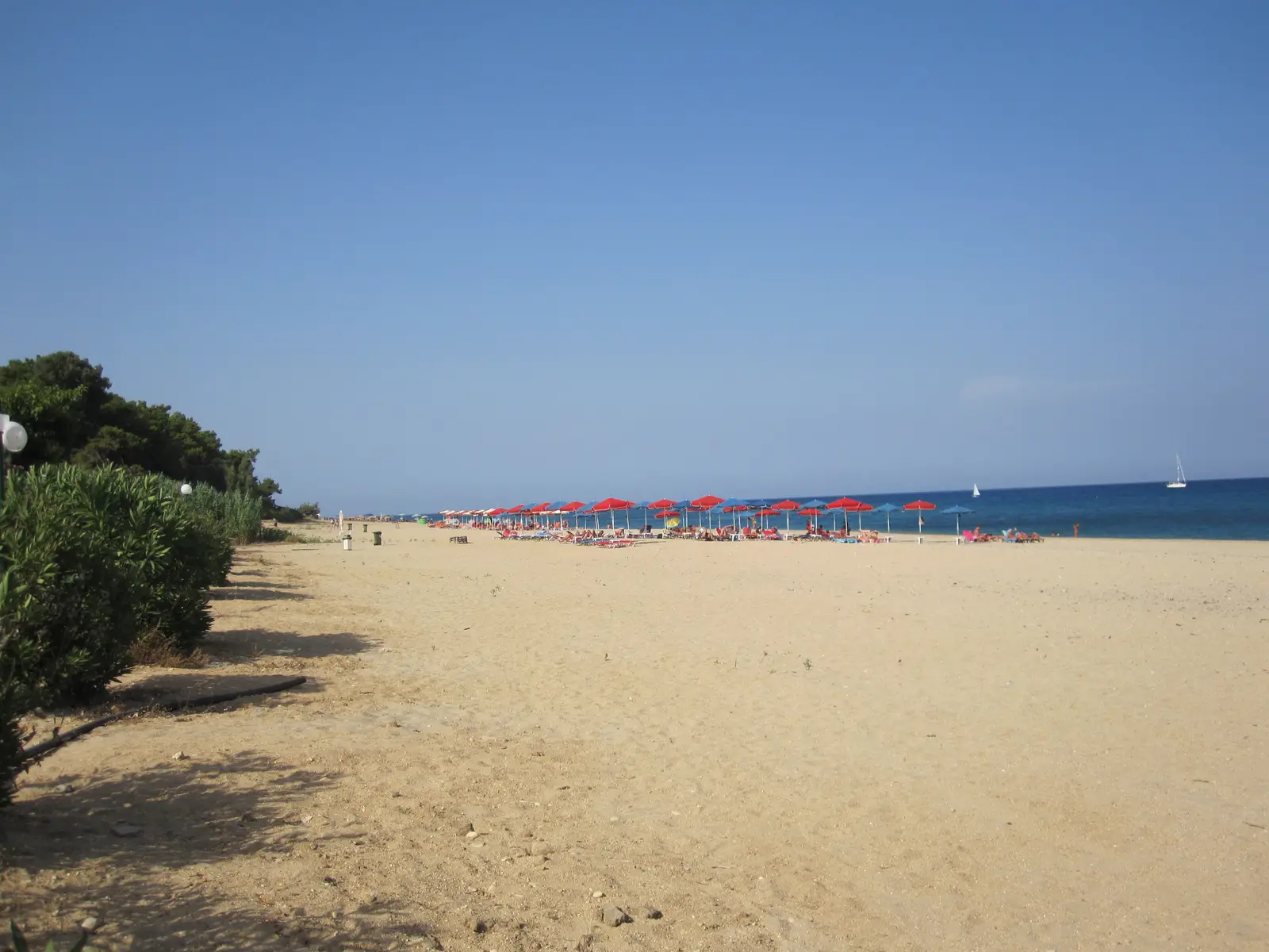 Stranden i Skala på södra Kefalonia
