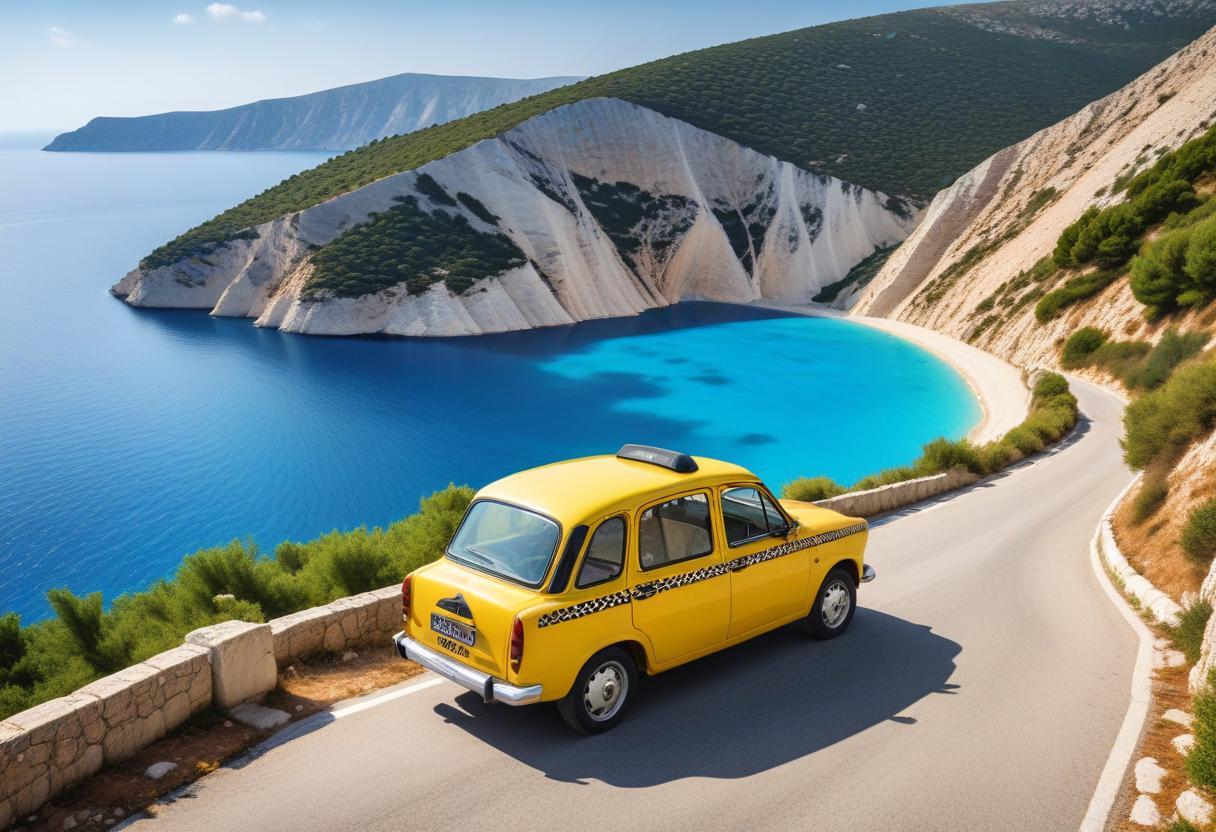 Ta en taxi och upptäck Kefalonias dolda skatter illustration